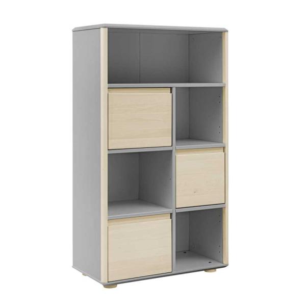Funflex Hohes Regal mit Türen aus Birke